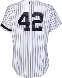 Yankees jersey worn by Mariano Rivera