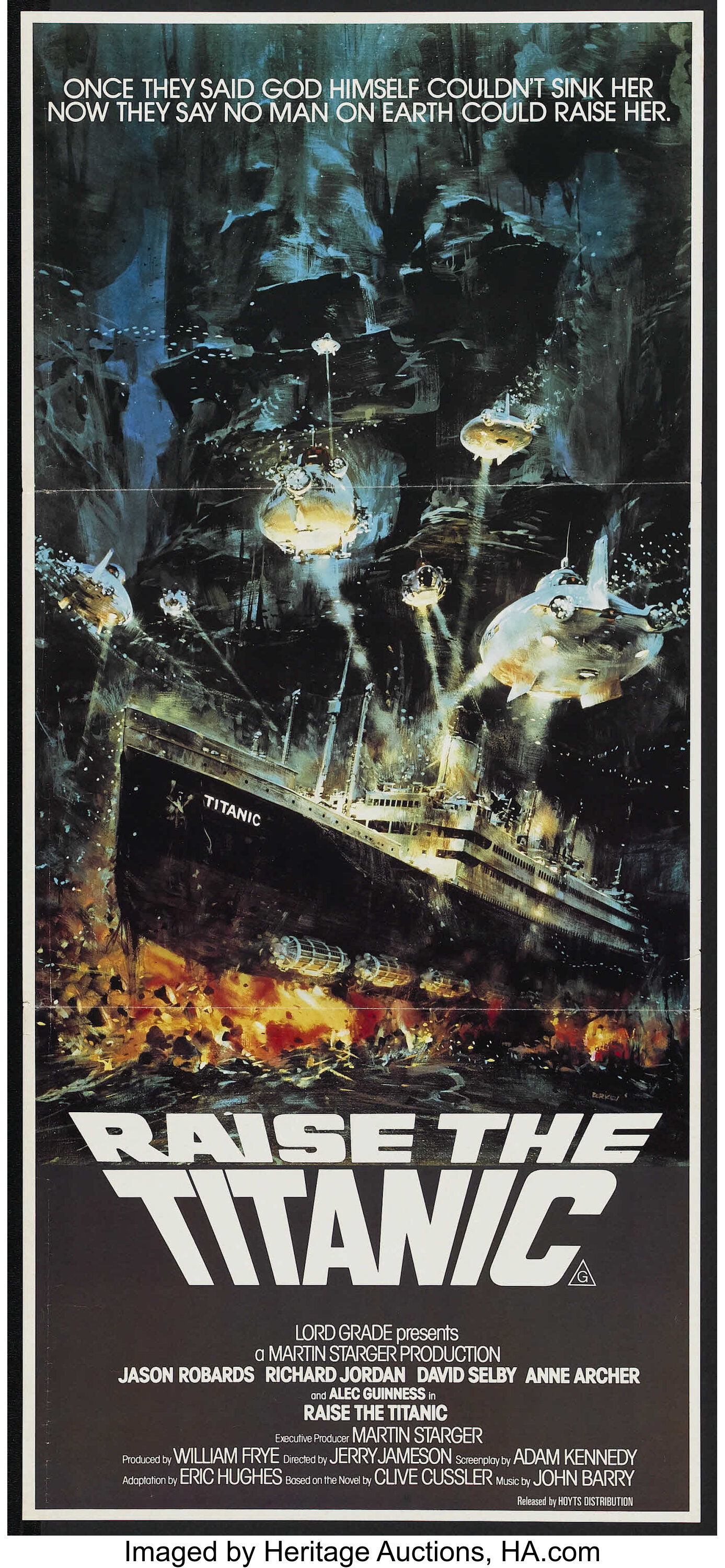 Raise the Titanic (Hoyts, 1980). Australian Daybill (