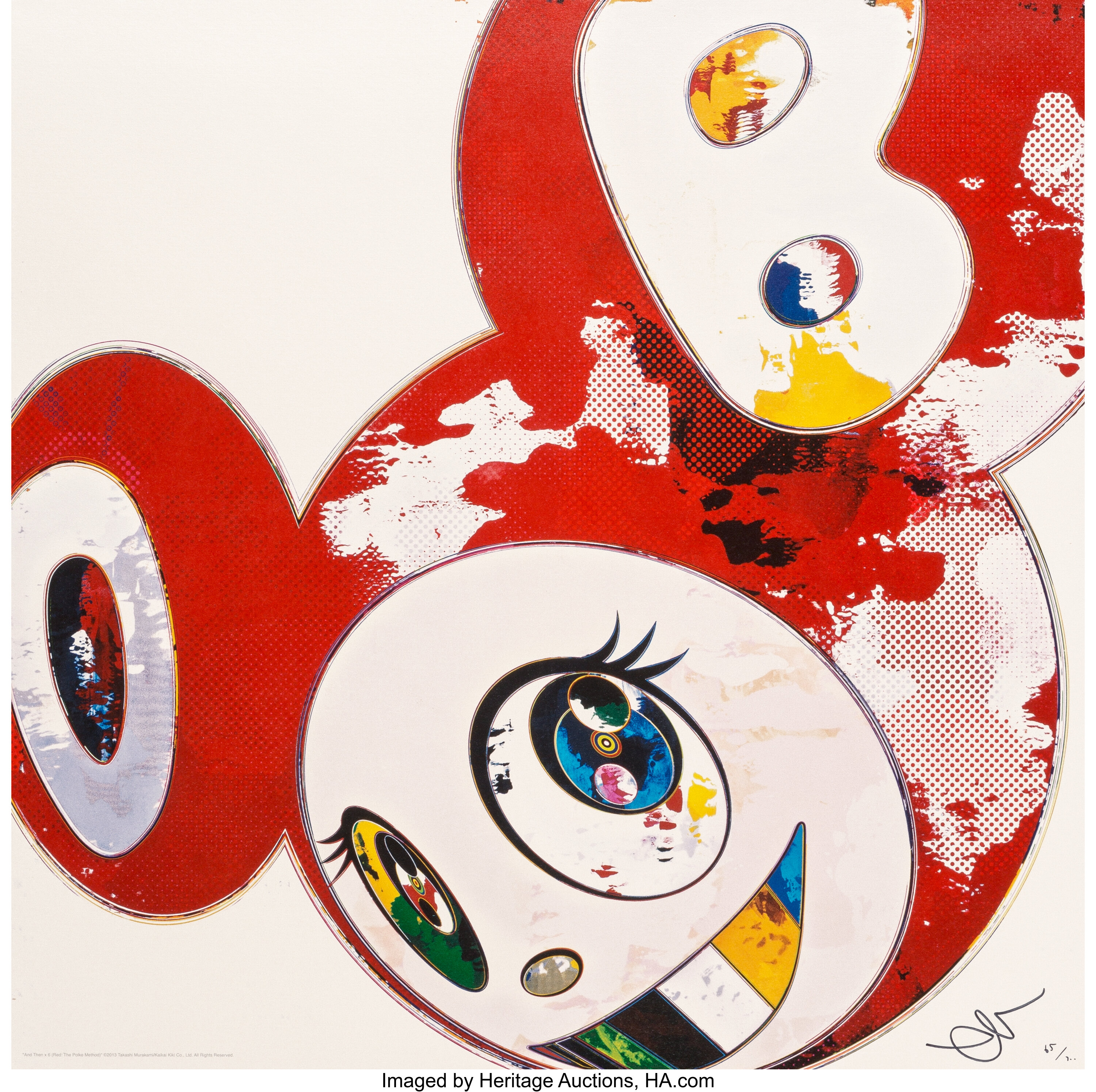 Takashi Murakami Superflat Monogram Panda And His Friends (Signed Print)  2005