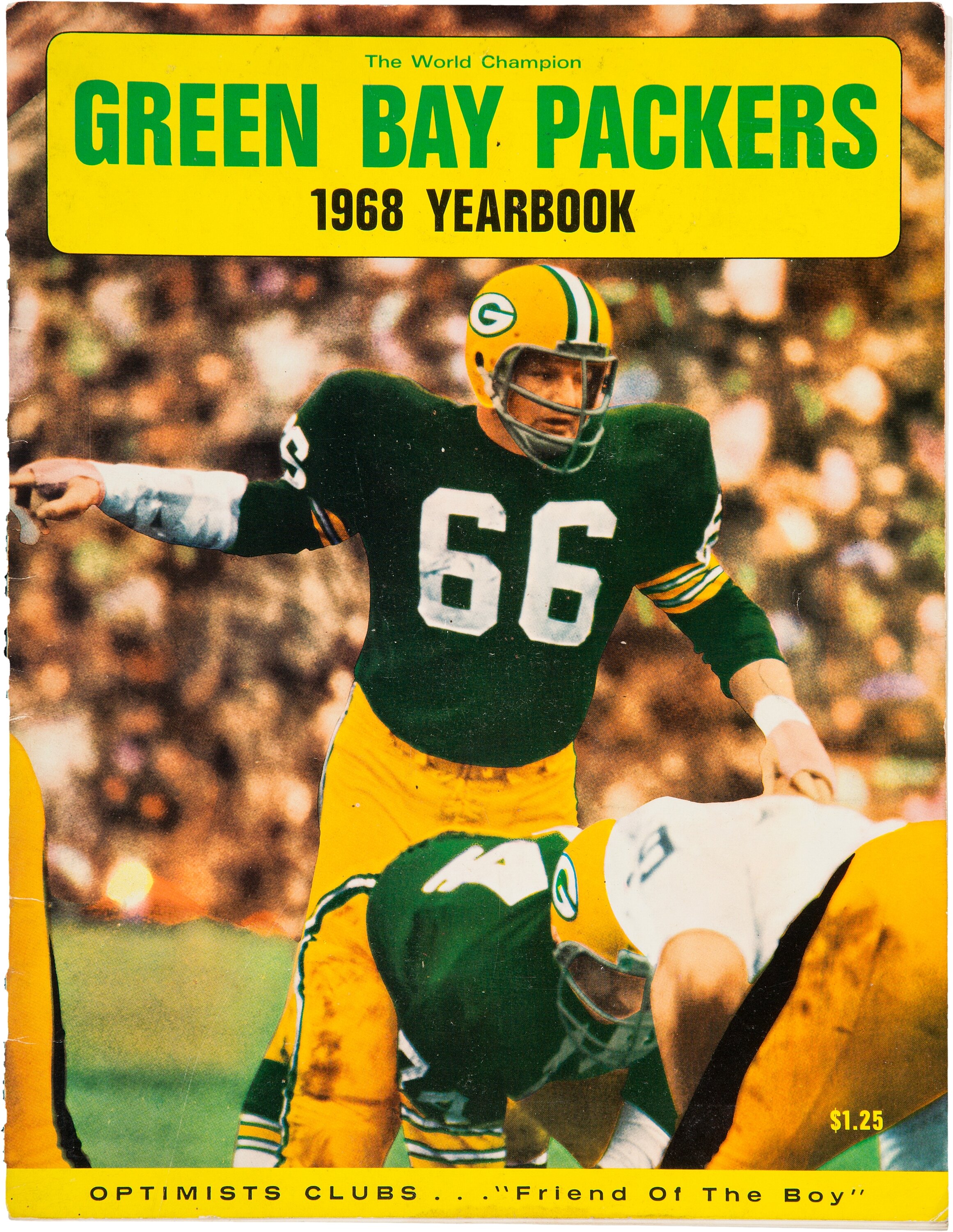 1968 Green Bay Packers Team Signed Yearbook - With Travis, Lot #83617