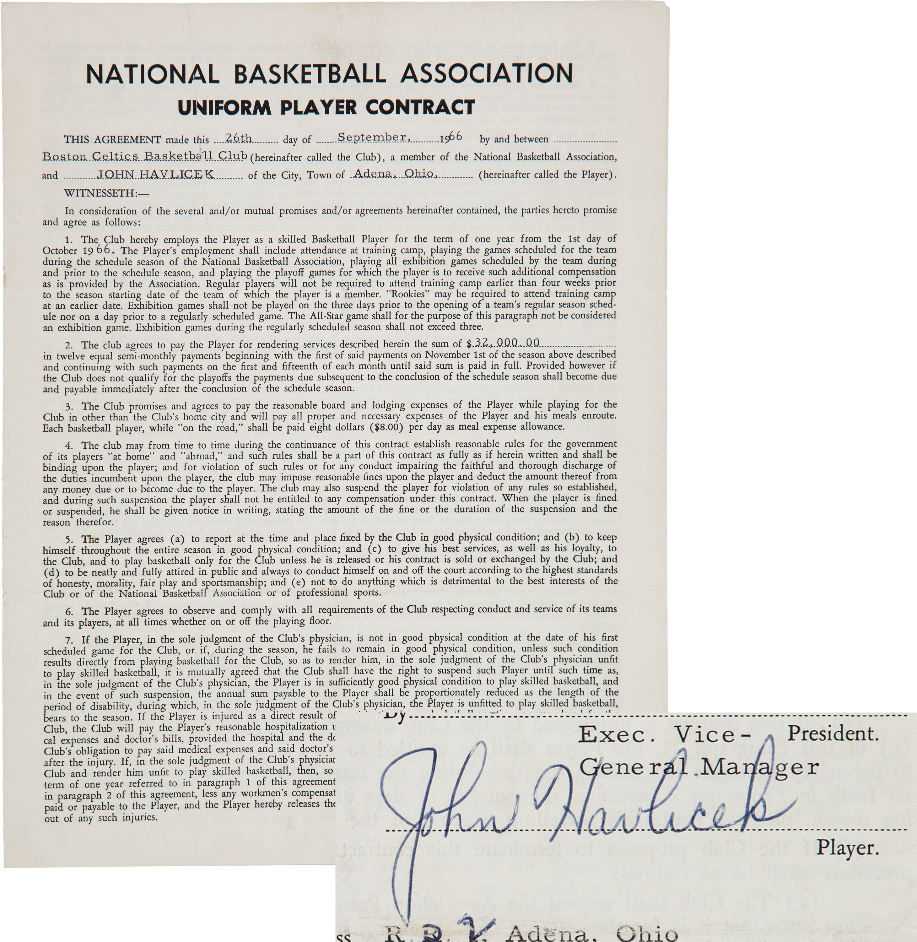 Lot Detail - JOHN HAVLICEK'S 1978 SIGNED NBA ALL-STAR GAME WORN