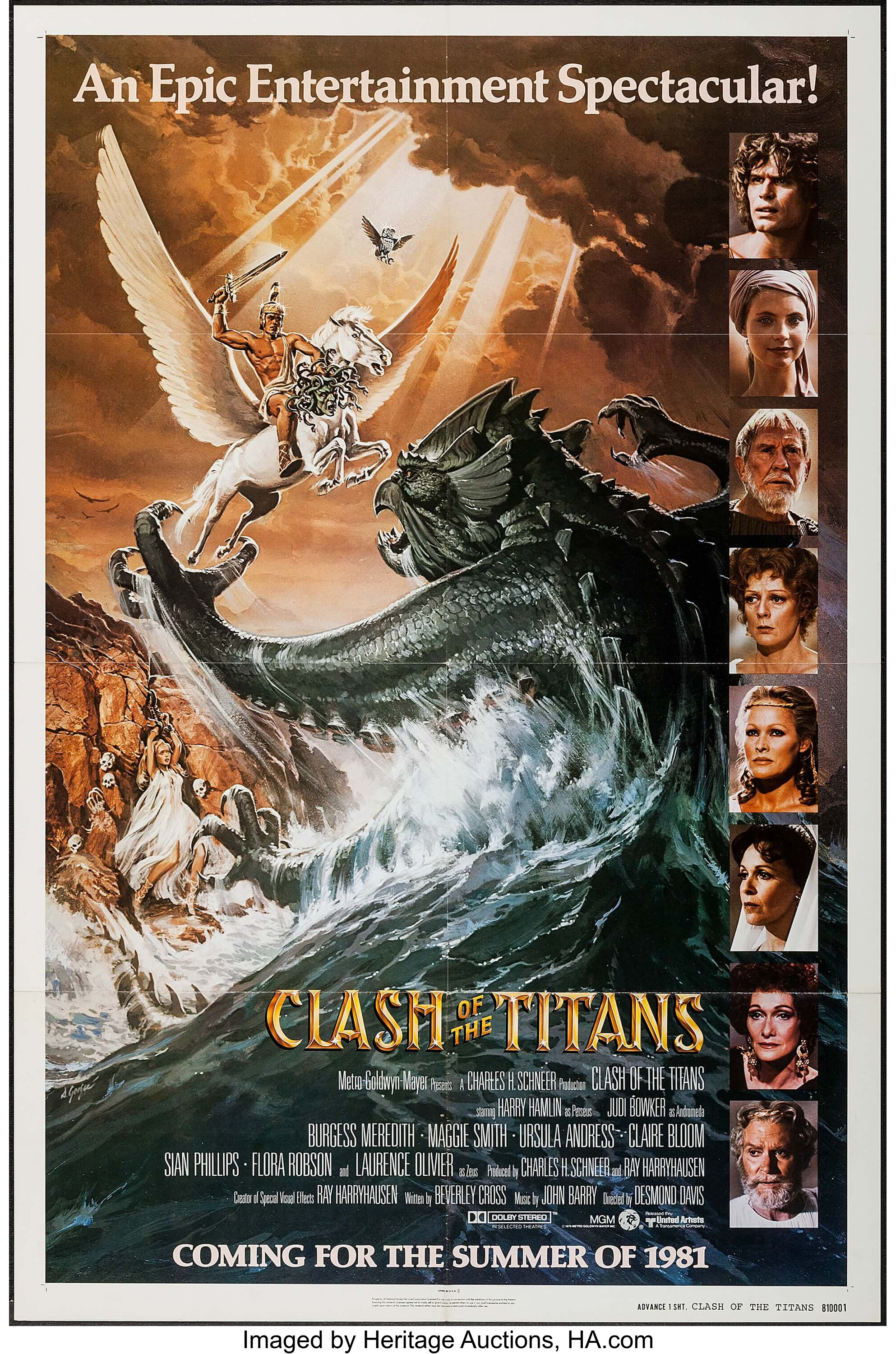 CLASH OF THE TITANS, 1981 directed by DESMOND DAVIS