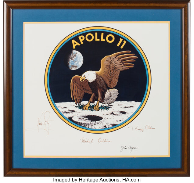 Sold at Auction: Framed NASA Patch Display