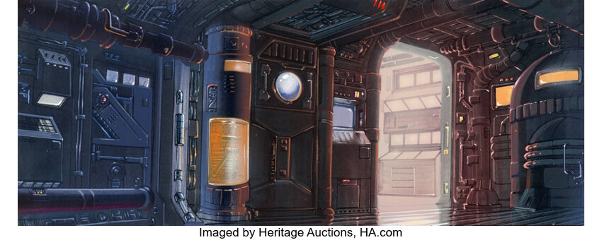 Fantastic Four Interior Spaceship Concept Art Background