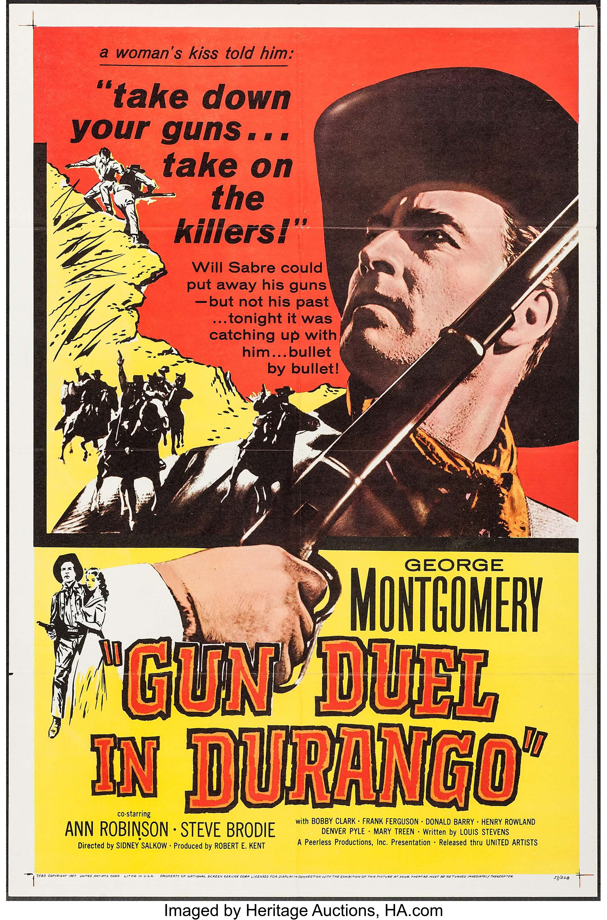 Gun Duel in Durango Others Lot United Artists 1957 . One