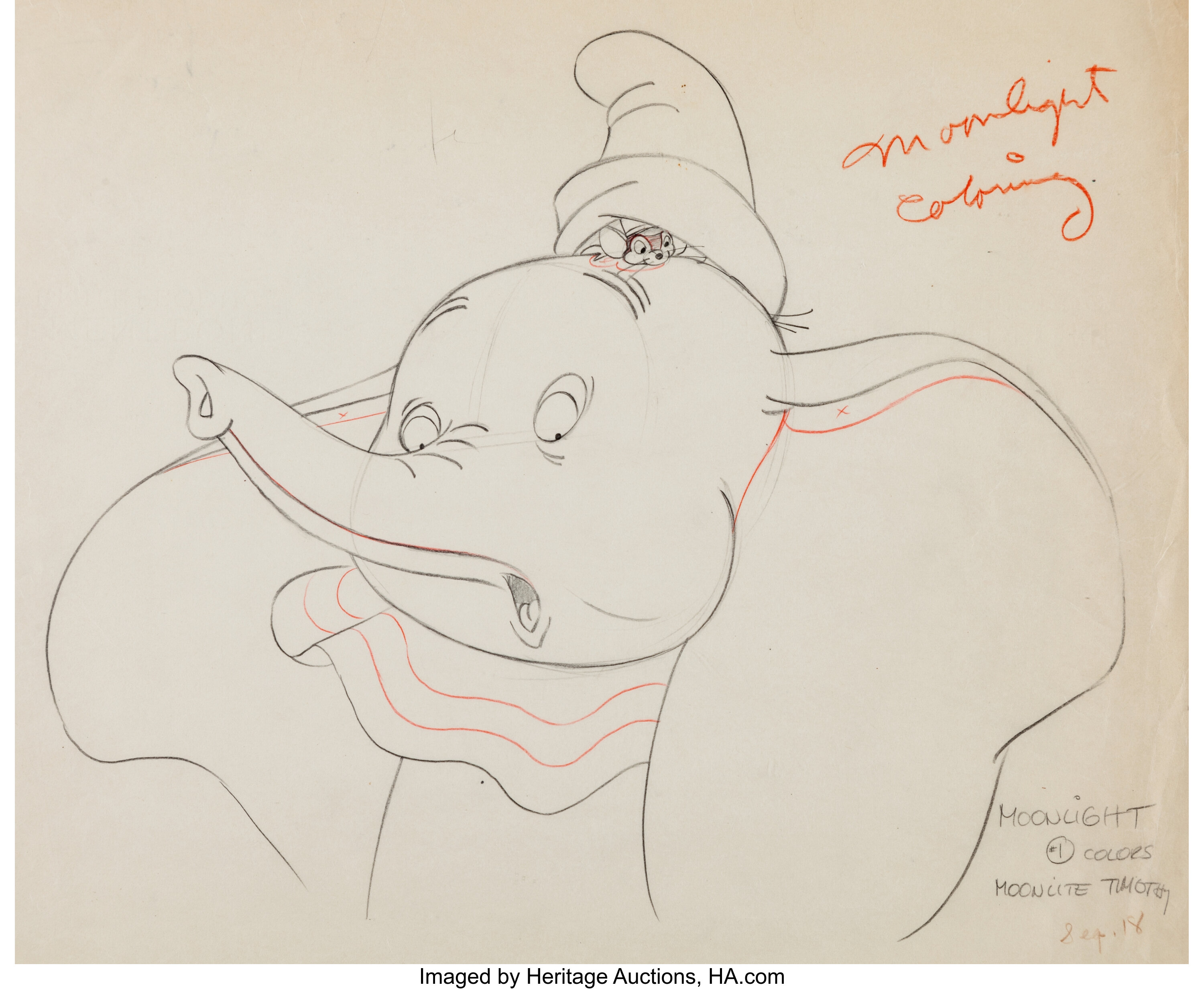 drawing disney characters dumbo