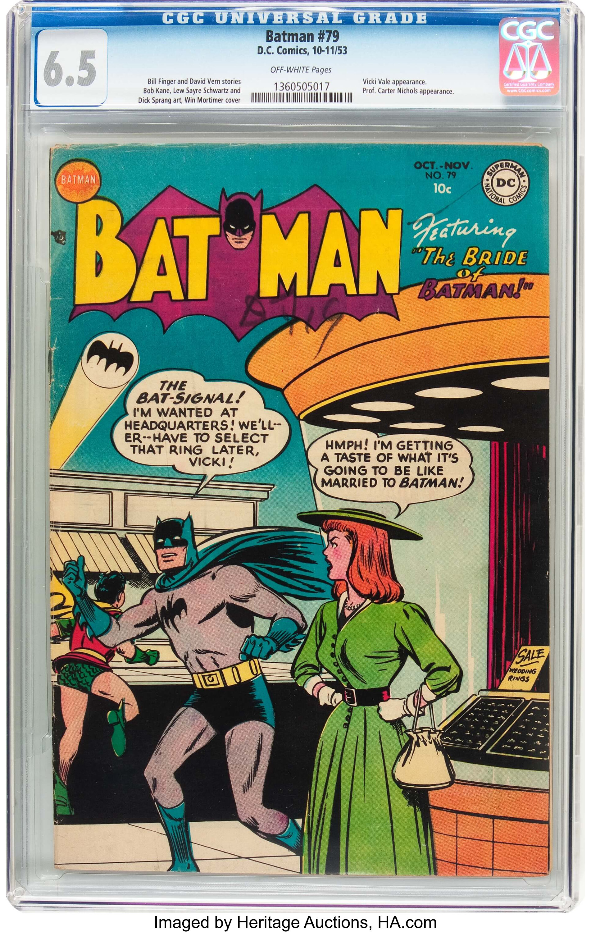 Batman #79 (DC, 1953) CGC FN+  Off-white pages.... Golden Age | Lot  #12243 | Heritage Auctions