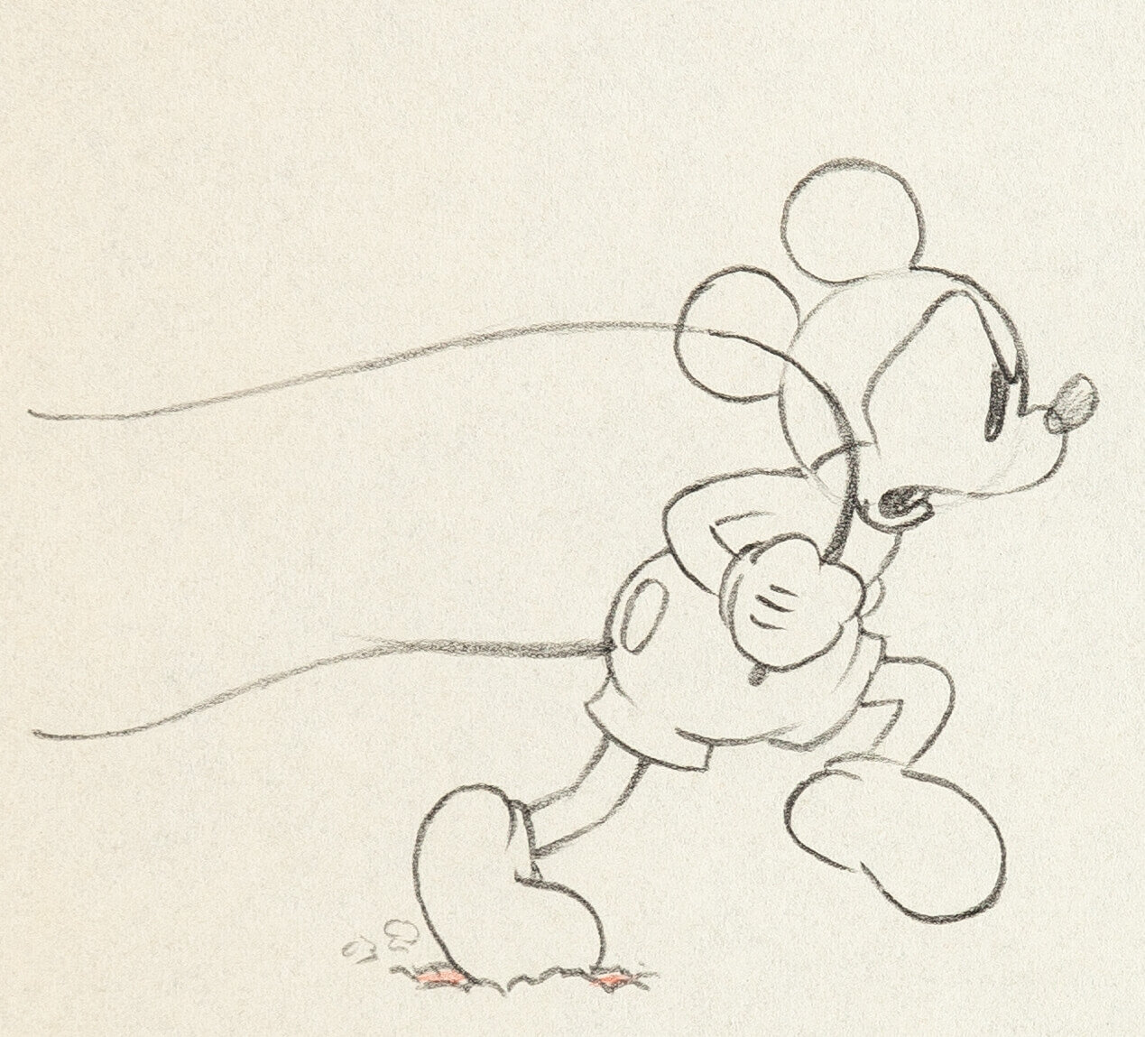 The Klondike Kid Mickey Mouse Production Drawing (Walt Disney, | Lot ...