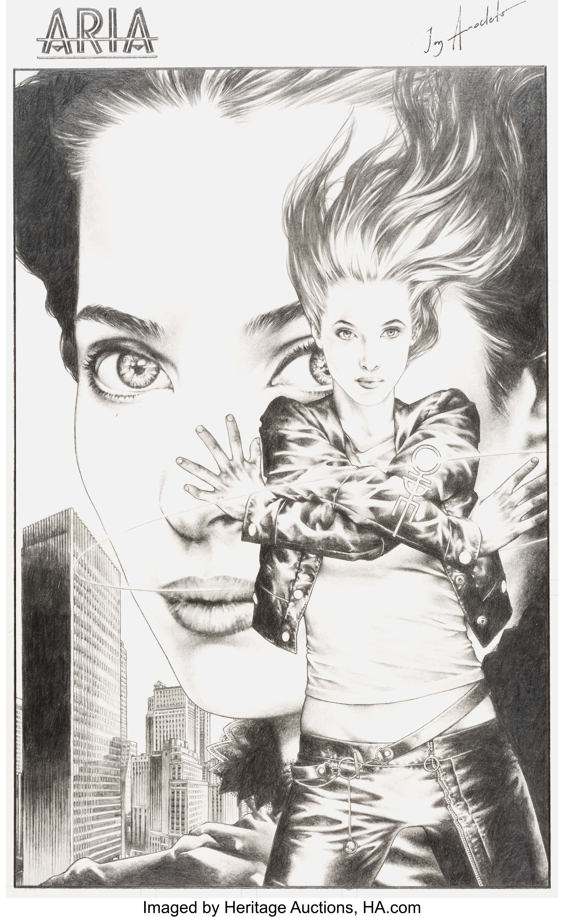 Jay Anacleto Aria 1 Limited Edition Variant Cover Original Art Lot 101 Heritage Auctions