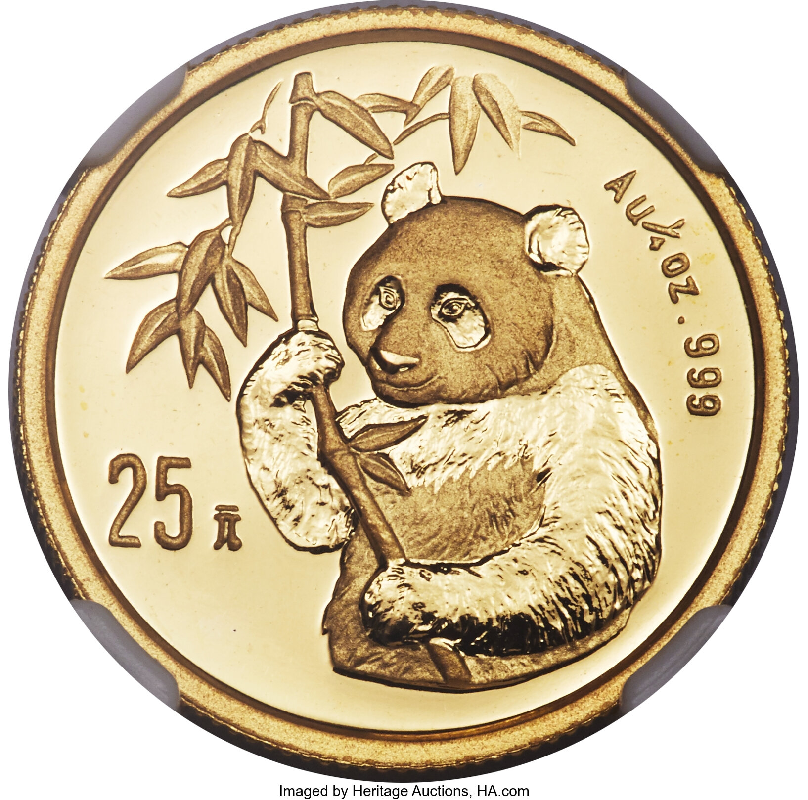 China: People's Republic gold Panda 