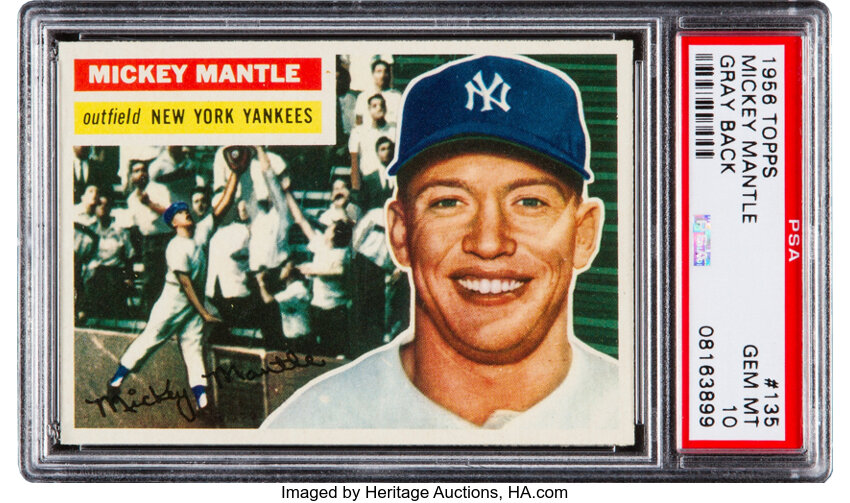 Mickey Mantle: The American Dream Comes To Life® - Mickey Mantle's Regular  Issue Topps® Baseball Cards - Complete Set