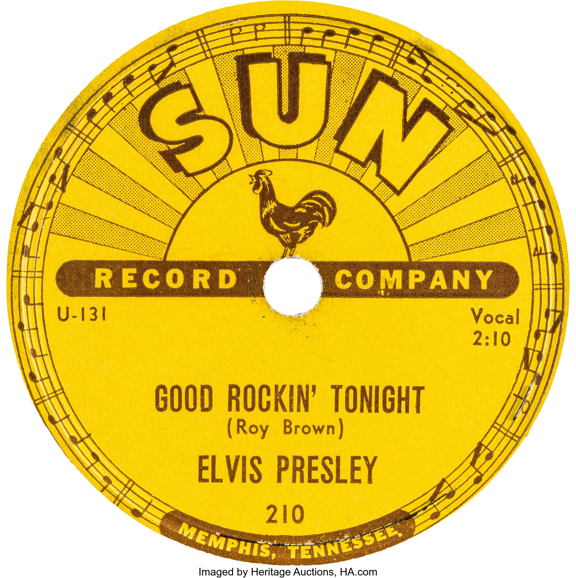 Elvis Presley "Good Rockin' Tonight" 78 Single (Sun 210, 1954).... | Lot  #89463 | Heritage Auctions