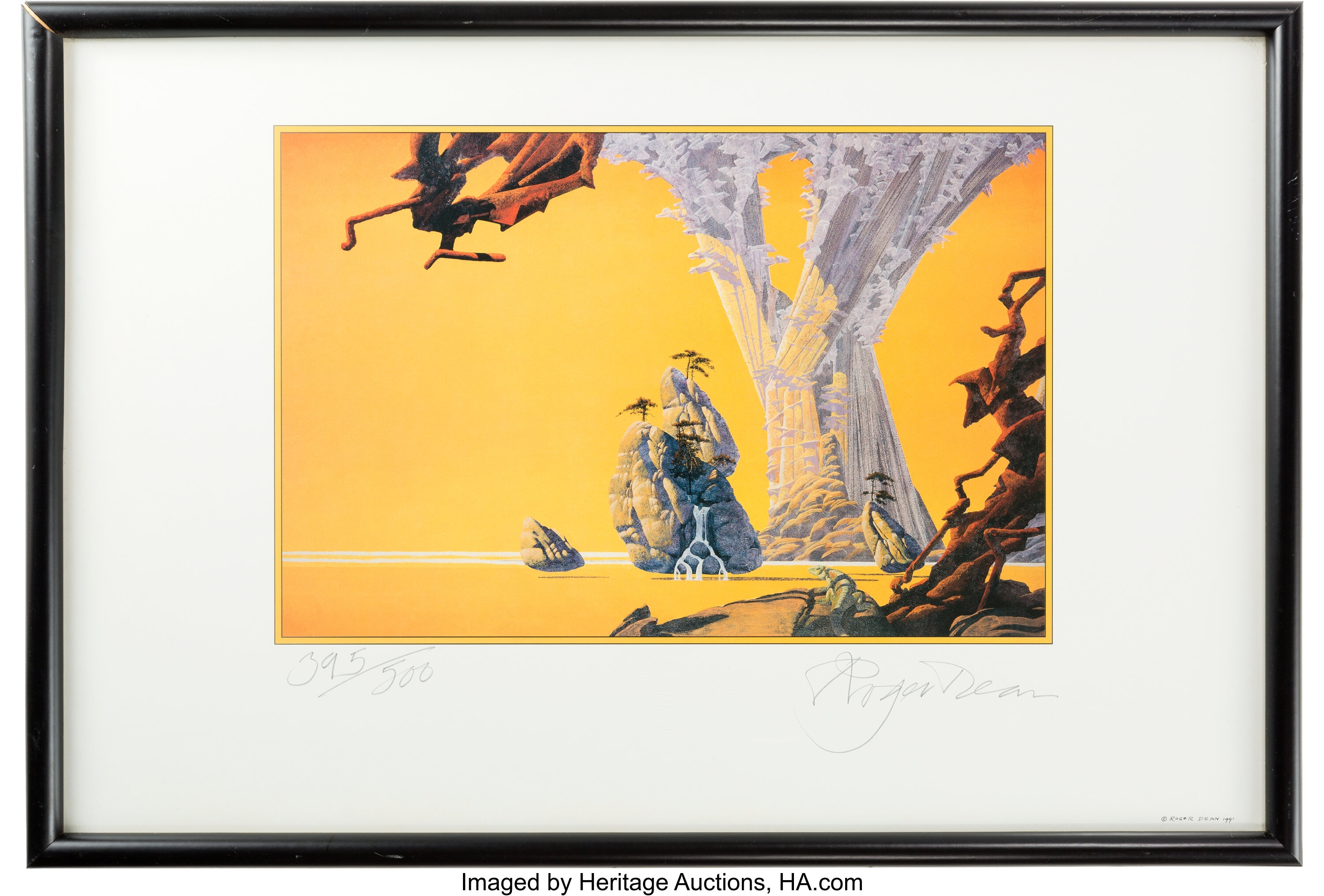 Roger Dean Signed Limited Edition Cover Art Print for Yesyears