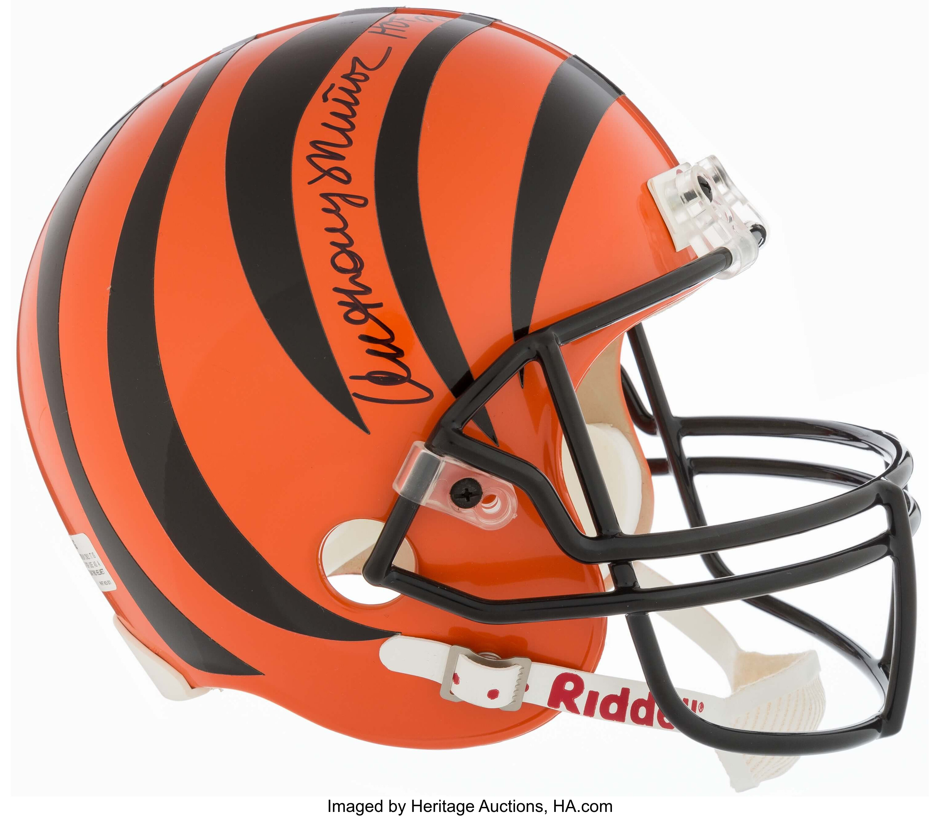 Lot Detail - 1980s Anthony Munoz Cincinnati Bengals Game-Used Helmet