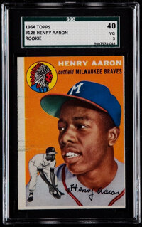 1954 Topps 128 Hank Aaron Rookie REPRINT 