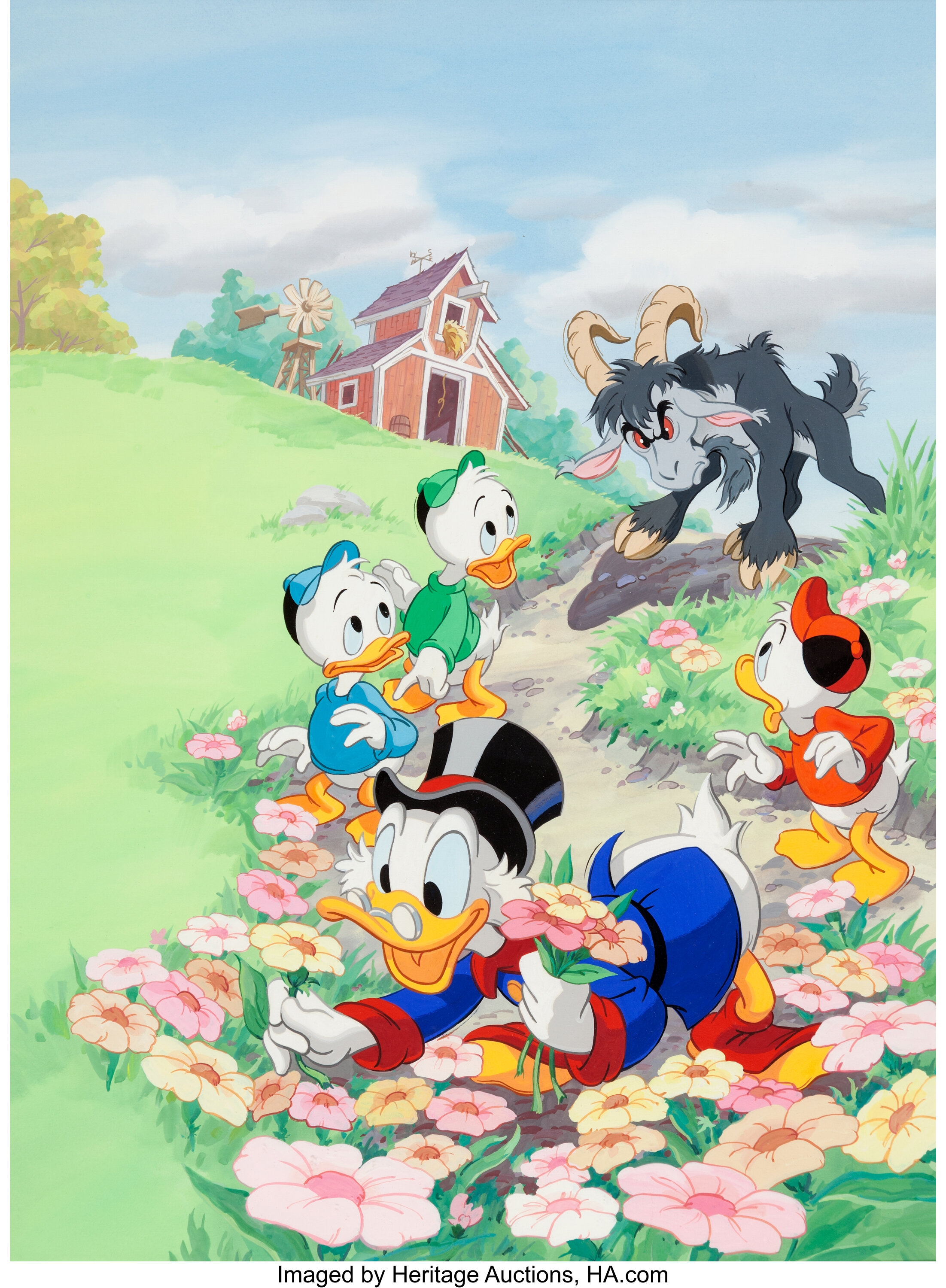 The Walt Disney series - Huey, Dewey, Louie & Uncle Scrooge Painting