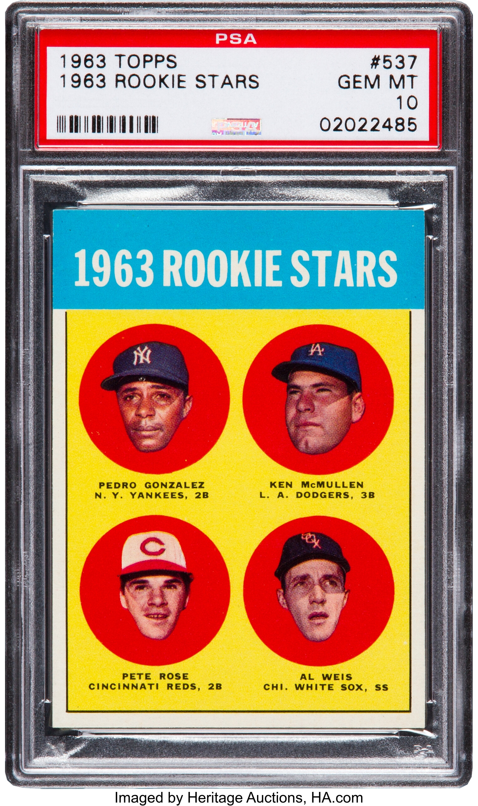 Pete Rose 1964 Topps All-Star Rookie #125. SGC 5 – Brigandi Coins