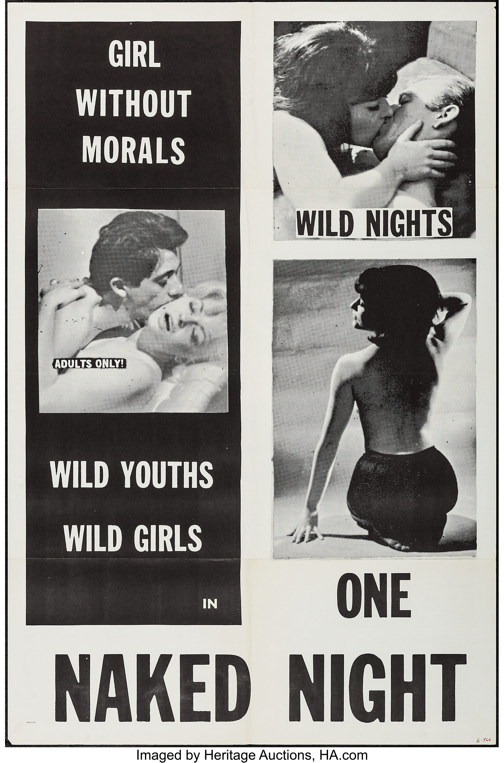 One Naked Night & Other Lot (V & N Associates, 1965). One Sheets | Lot  #55323 | Heritage Auctions