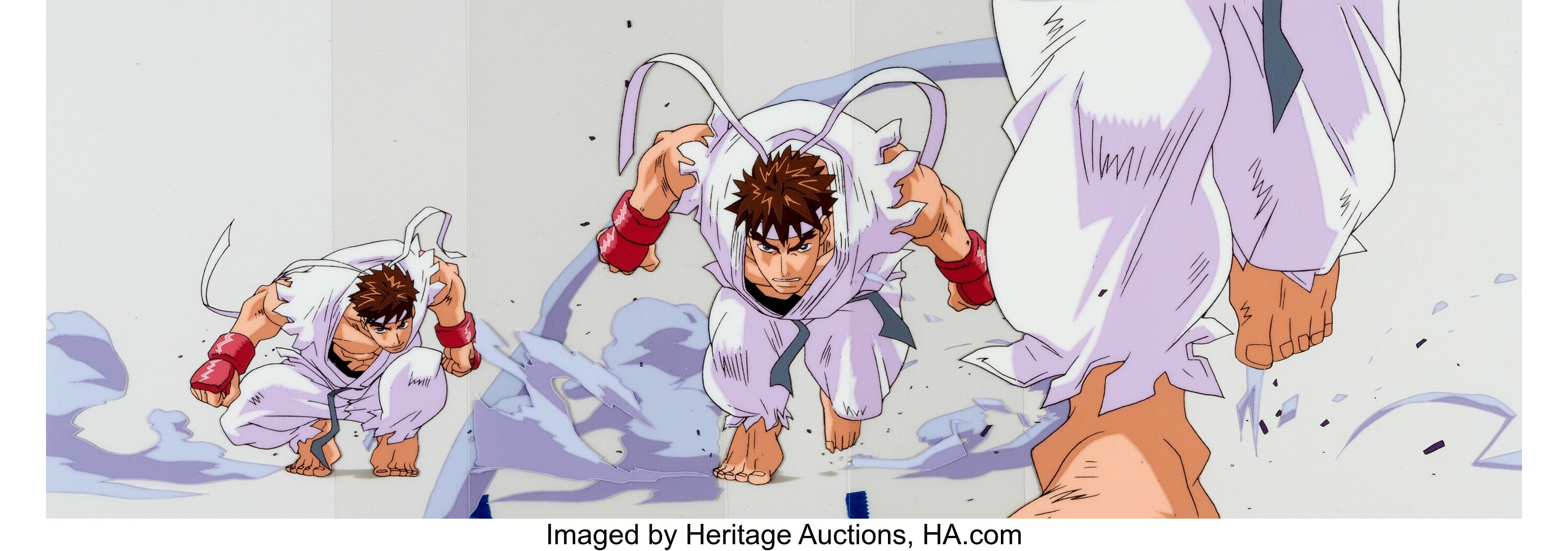 STREET FIGHTER ALPHA ZERO RYU ANIME PRODUCTION CEL 3