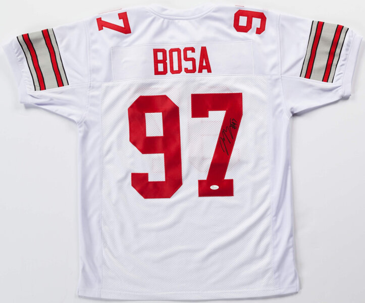 Ohio State Buckeye #97 For Men's Joey Bosa T-Shirt Camo Short Sleeve With  Message Military Stitched 115703-206