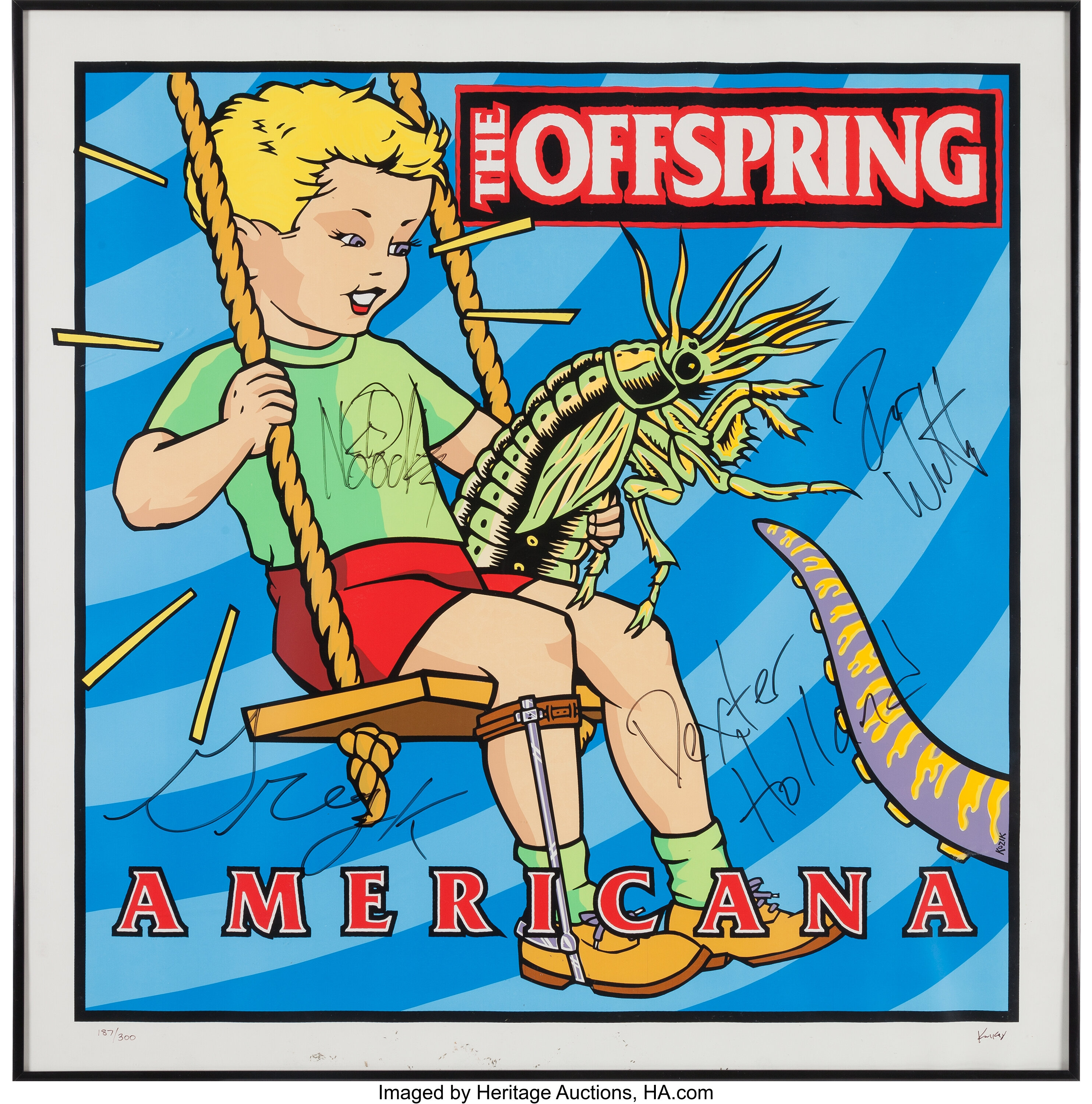 Offspring Signed Limited-Edition Americana Print with