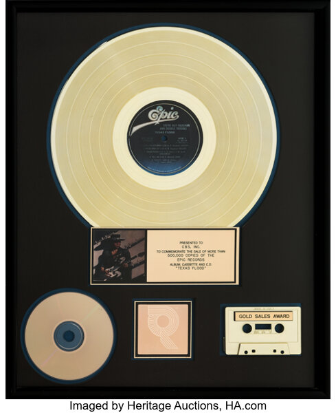 Stevie Ray Vaughan and Double Trouble Texas Flood RIAA Hologram