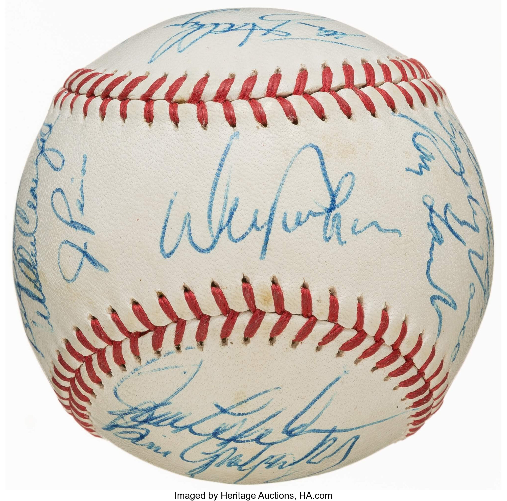 1970 Los Angeles Dodgers Team Signed Baseball (20 Signatures)., Lot  #43099