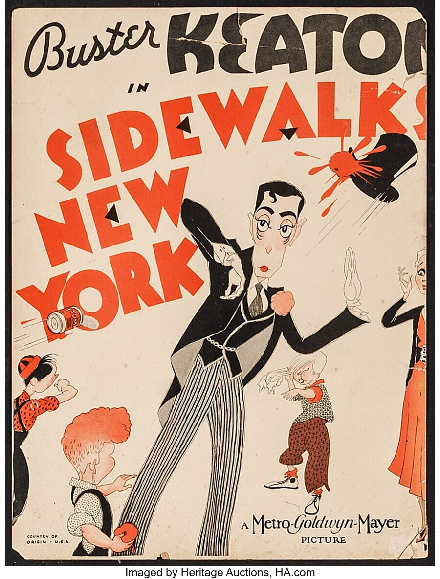 Sidewalks of New York (MGM, 1931). Trimmed Window Card (12