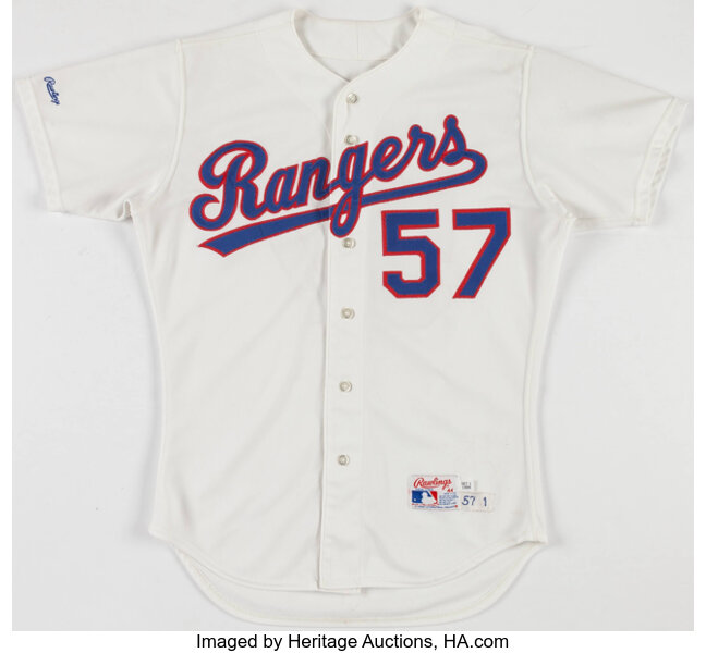 1988 Texas Rangers Game Worn Spring Training Jersey. Baseball, Lot  #44186
