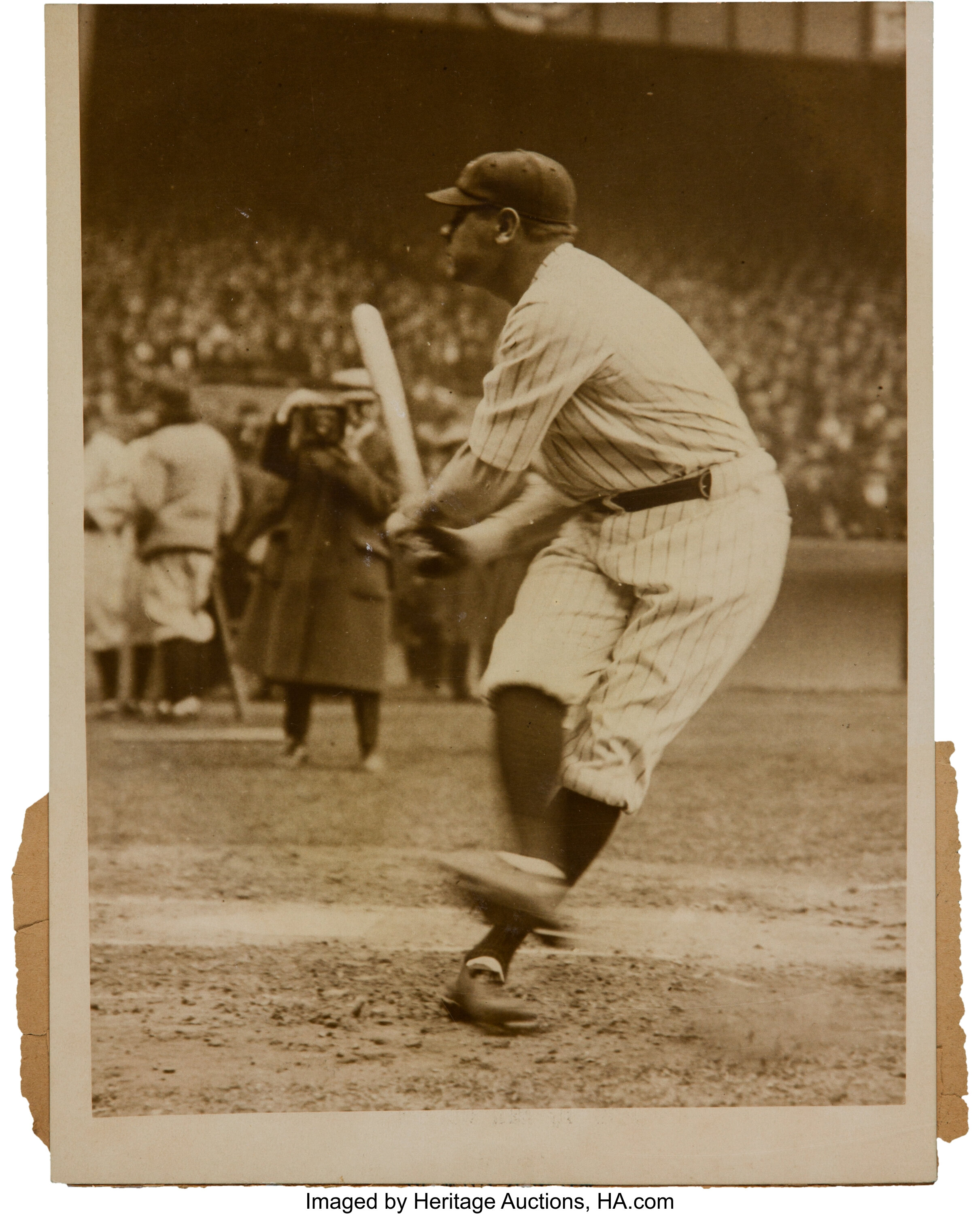 1923 Babe Ruth at Grand Opening of Yankee Stadium News Photograph