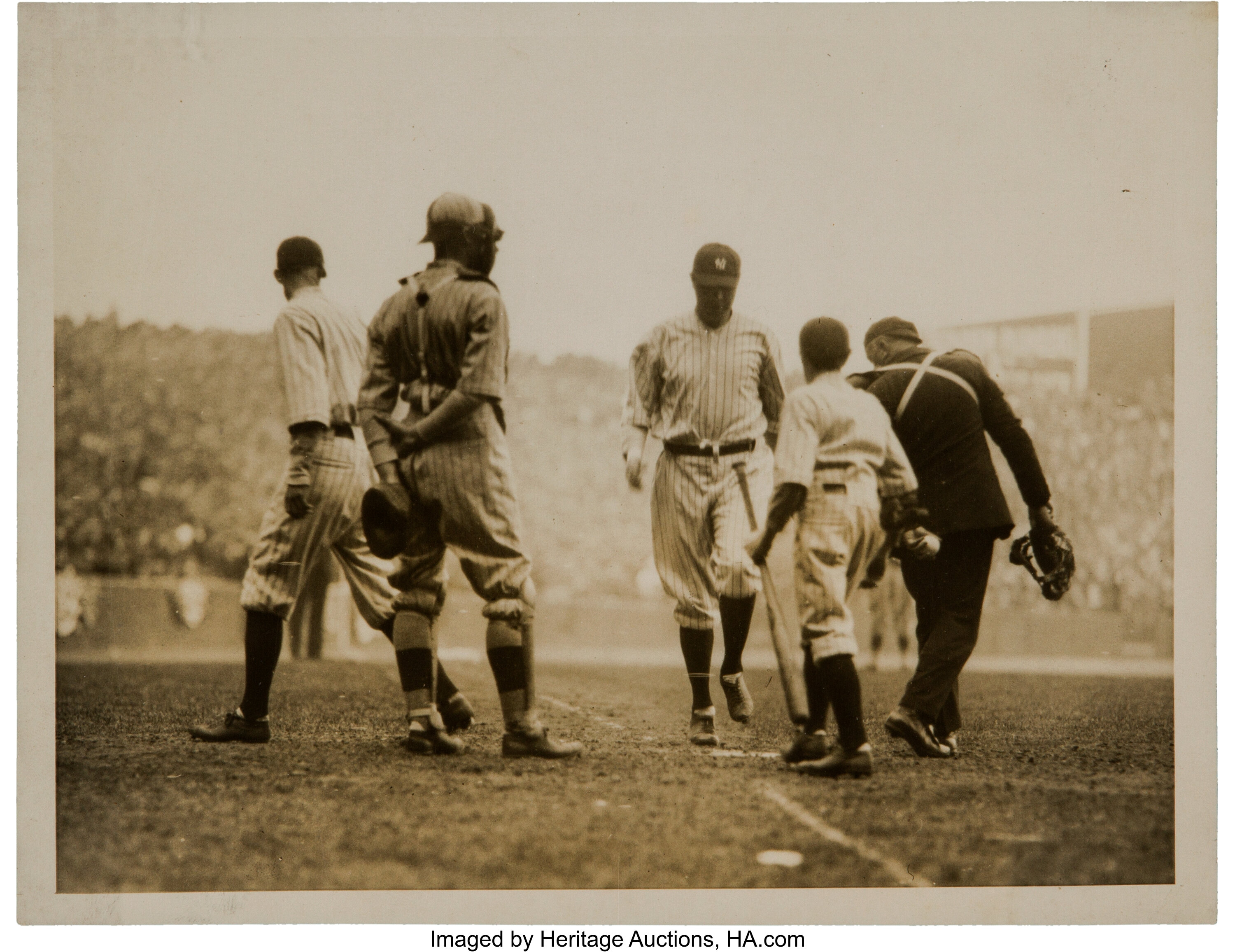 1923 Babe Ruth Original Photograph, PSA/DNA Type 1.  Baseball