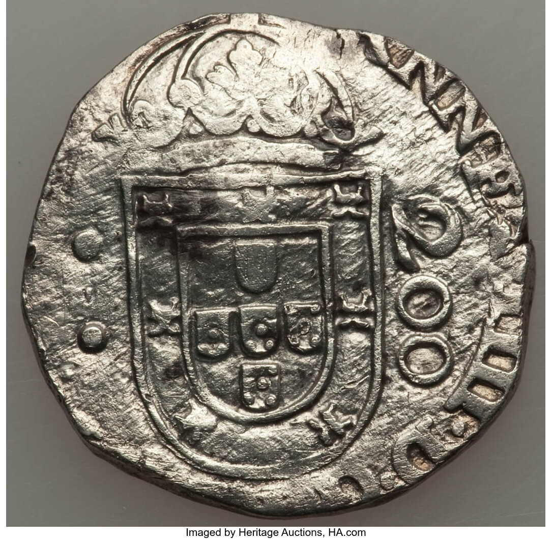 Brazil: Alfonso VI of Portugal Counterstamped 250 Reis ND (1663