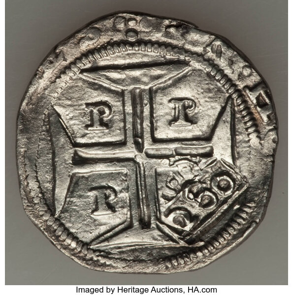 Brazil: Alfonso VI of Portugal Counterstamped 250 Reis ND (1663