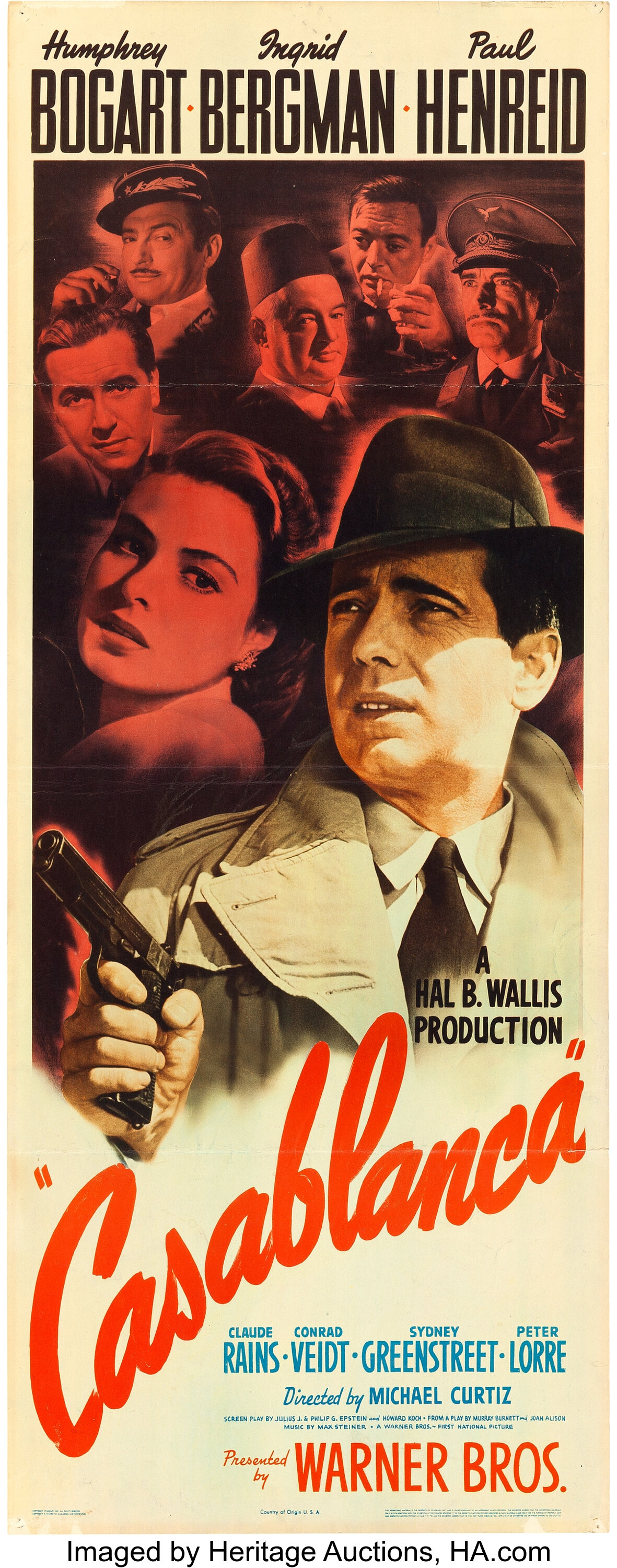 Casablanca (Warner Brothers, 1942). Insert (14