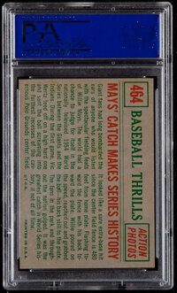 1959 Topps Willie Mays' Catch Makes Series History #464 PSA NM-MT