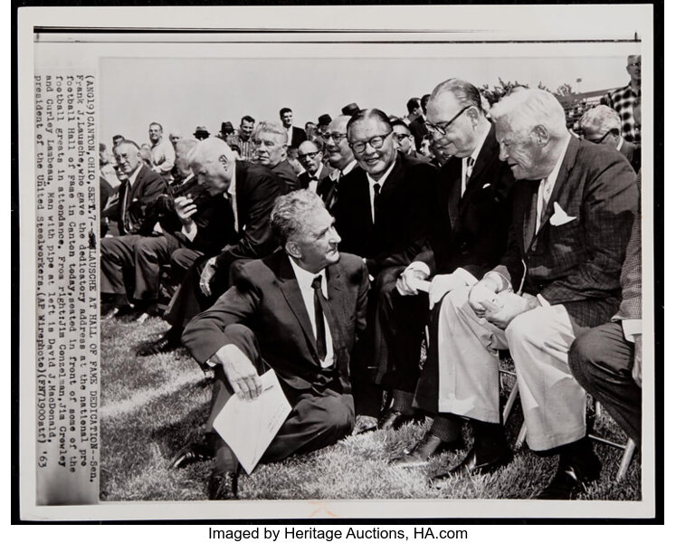 Vintage 1963 NFL National Pro Football Hall of Fame Dedication 