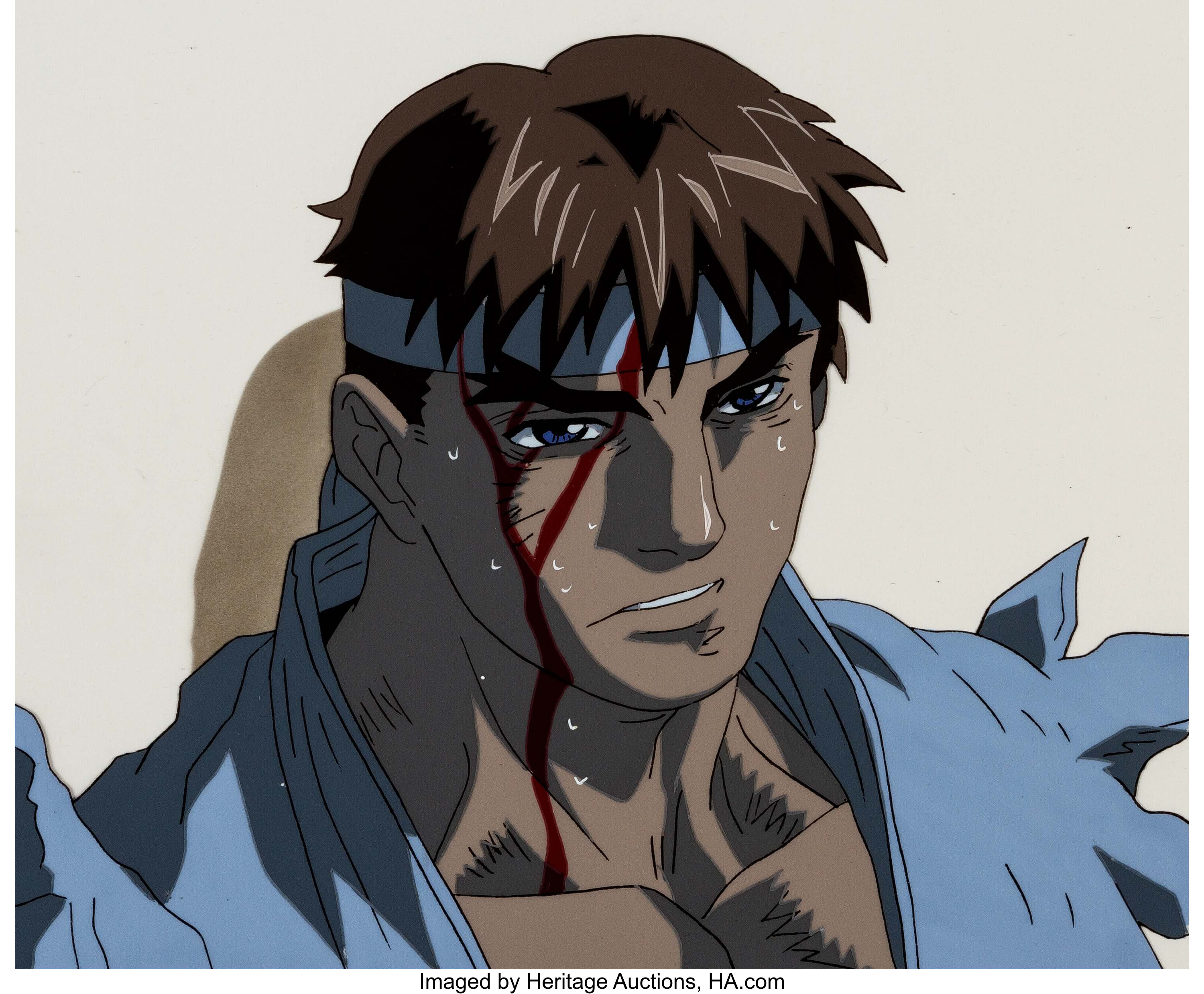 Street Fighter Zero Ryu Anime Production Cels and Animation, Lot #11137