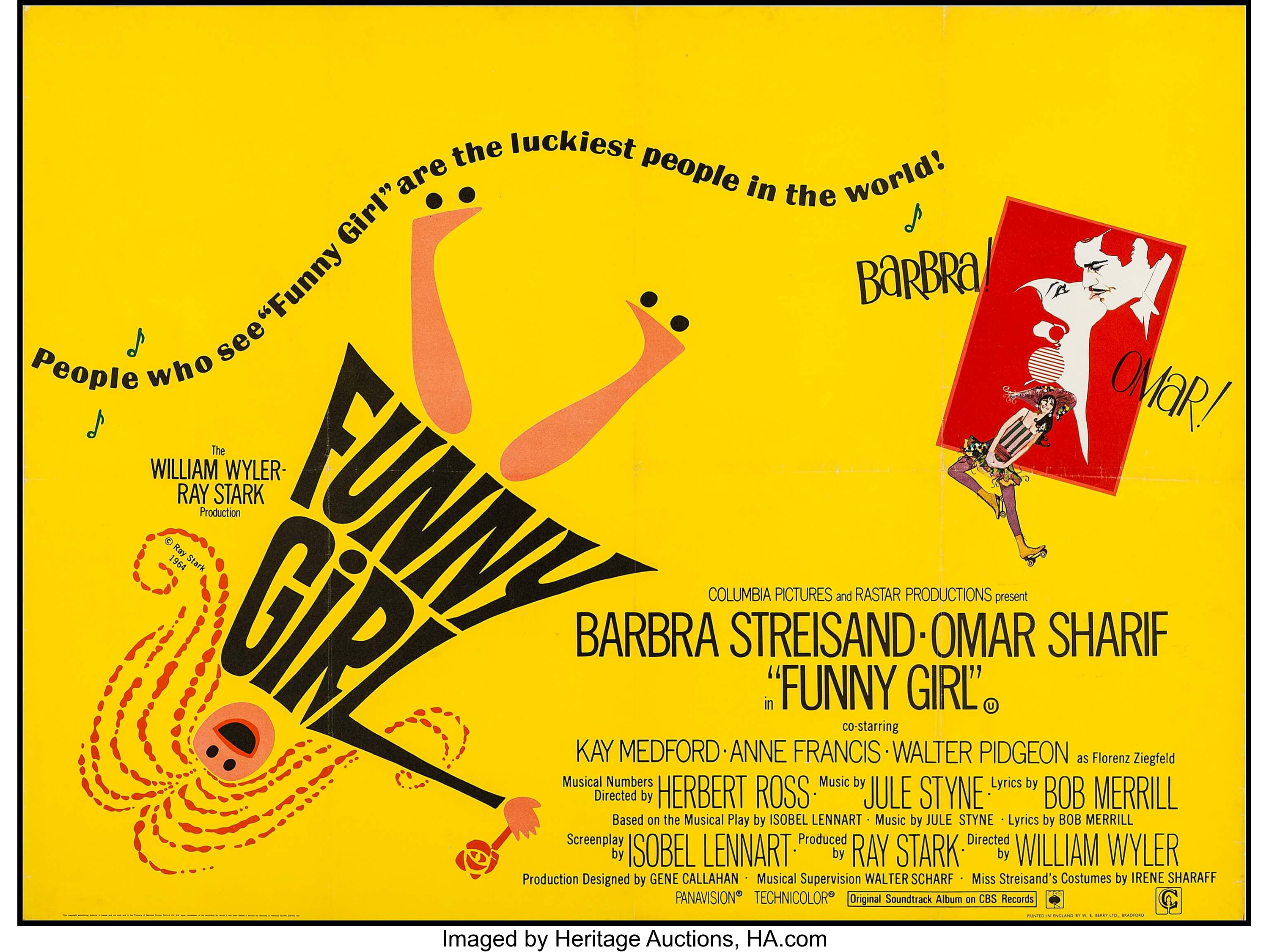 funny girl movie poster