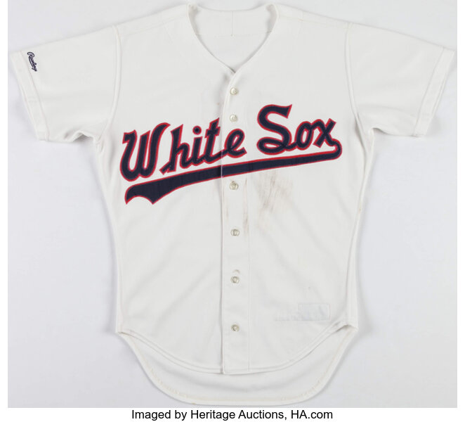 1987 Daryl Boston Game Worn Chicago White Sox Jersey. Baseball, Lot  #43165