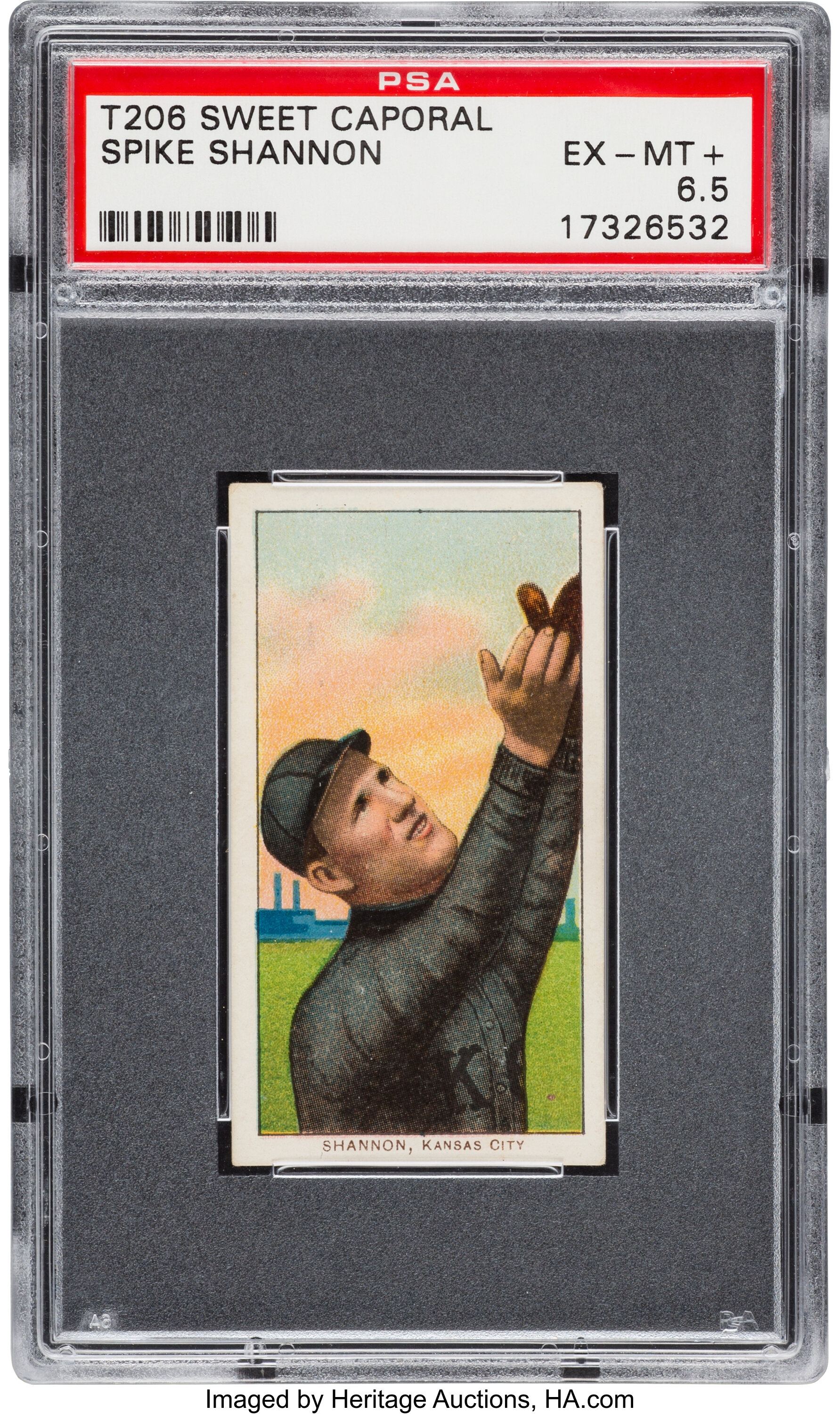 1909-11 T206 Sweet Caporal Spike Shannon PSA EX-MT+ 6.5.... | Lot ...