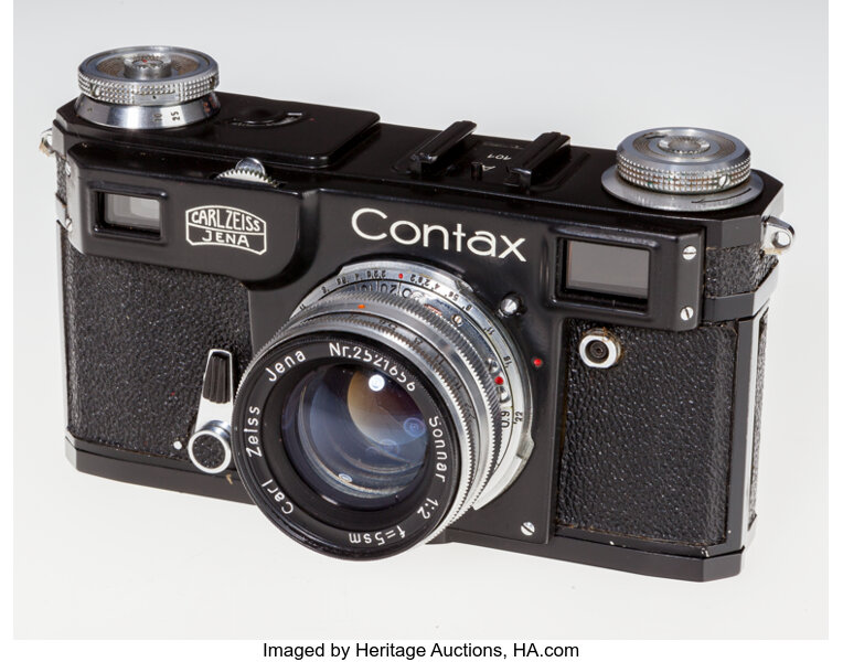 Zeiss Ikon Contax II Black Rangefinder Camera Copy. Based on a