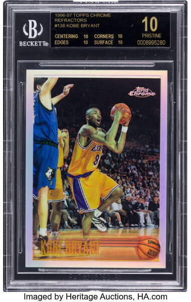 Kobe Bryant 1996 Topps Chrome Base #138 Price Guide - Sports Card Investor