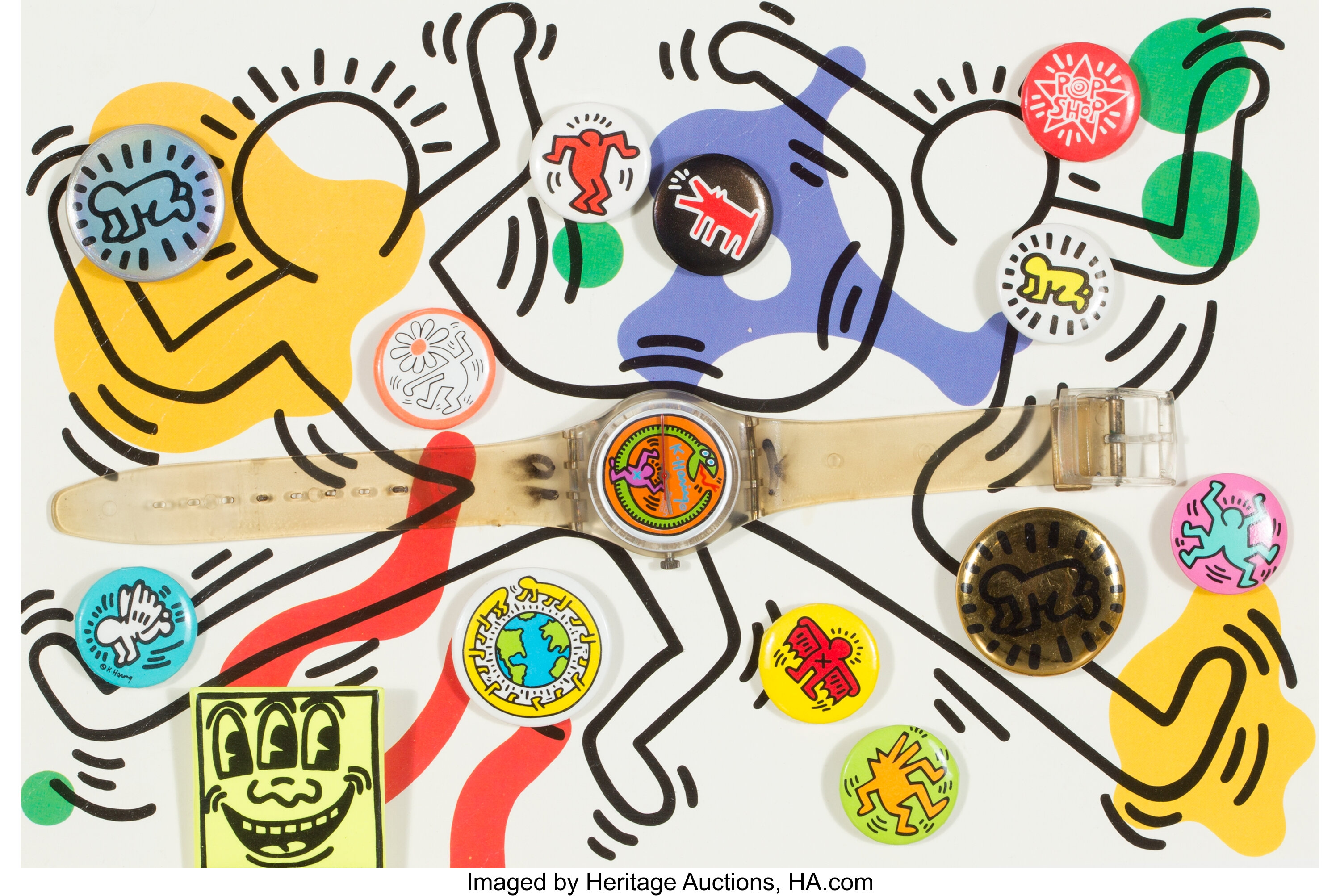 I Heart Art Keith Haring Inspired Apple Watch Band Watch -  Sweden