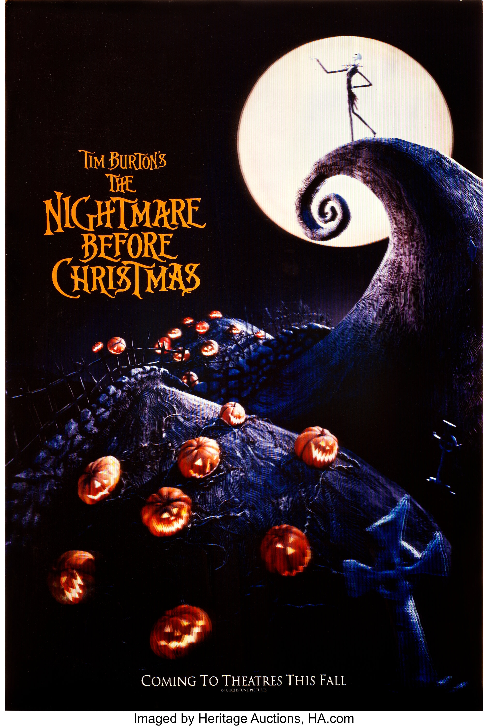 the nightmare before christmas poster