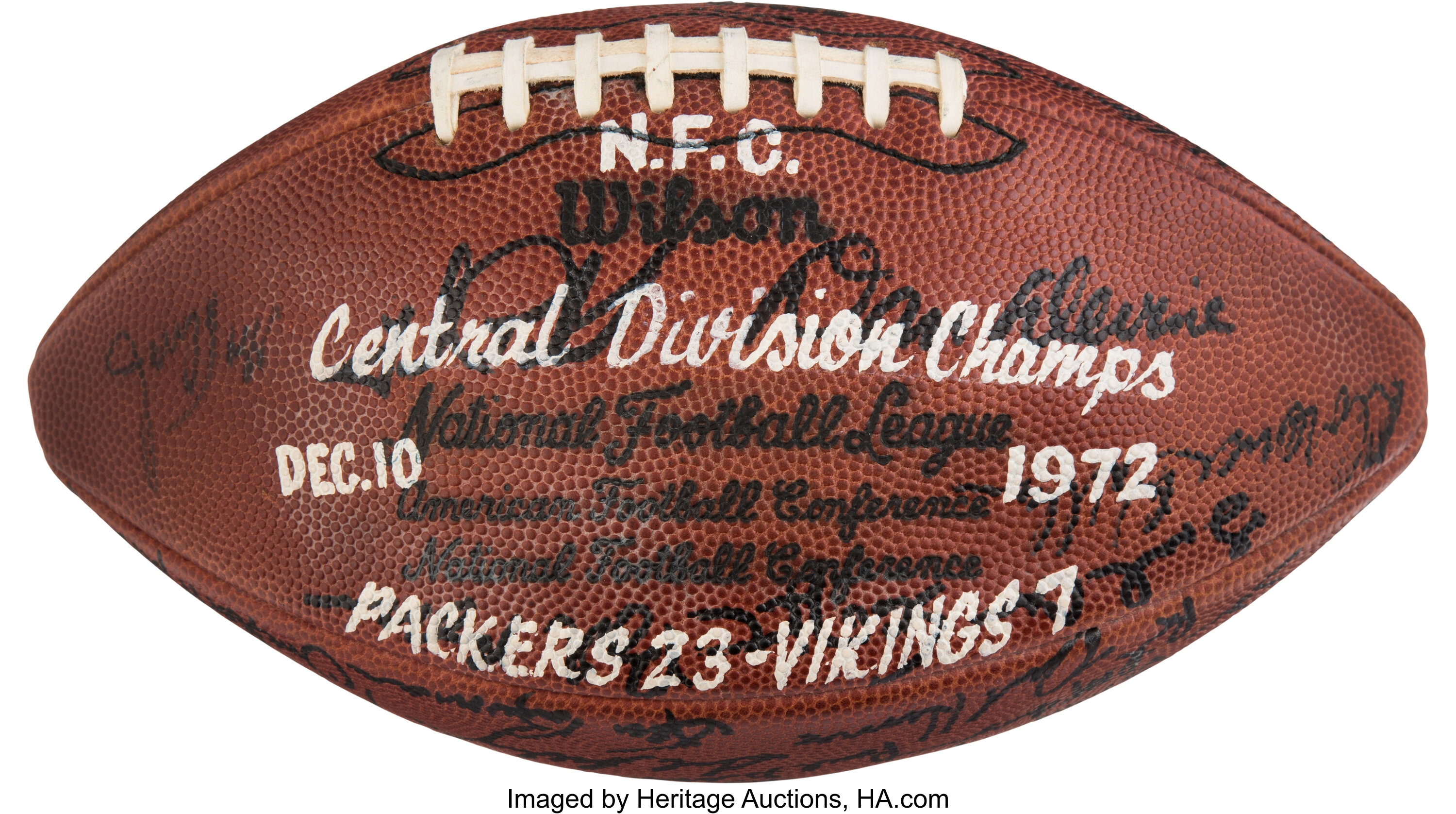 1972 Dave Robinson Green Bay Packers Team Signed Presentation
