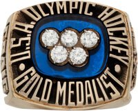 Lot Detail - 1980 U.S. Olympic Hockey Championship Team Salesman Sample Ring  (Jim Craig)