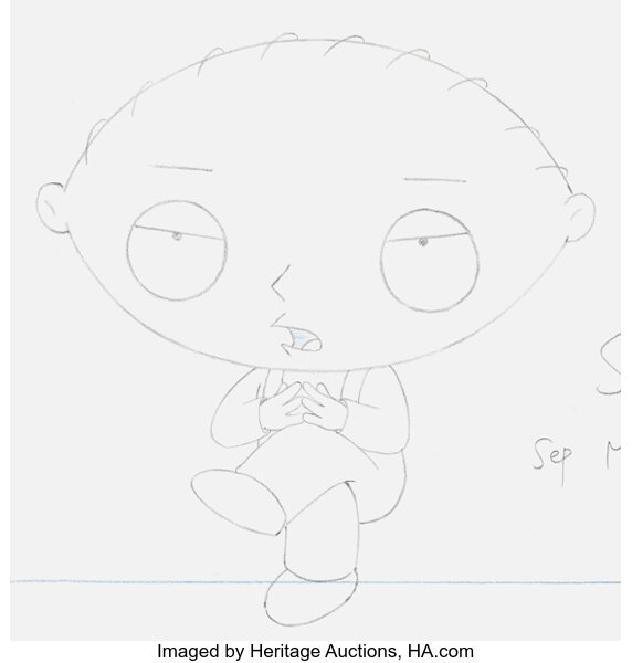 stewie griffin family guy drawing