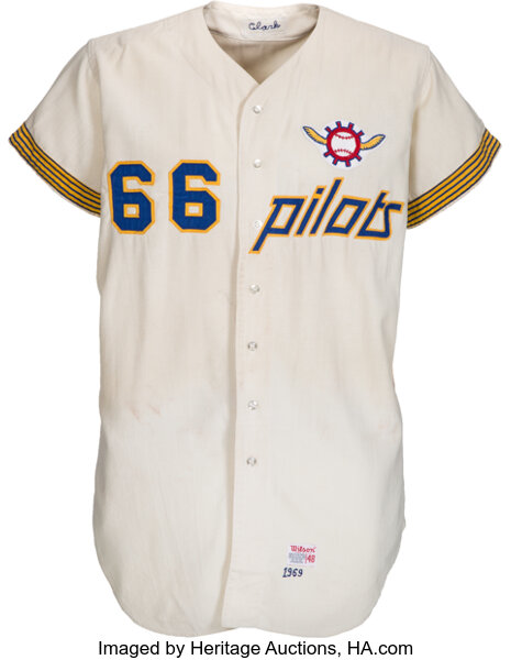 Seattle Pilots 1969 road uniform artwork, This is a highly …