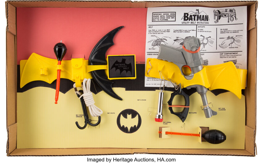 1/12 - 19th Century Dark Knight - Yellow Utility Belt w/Knife Set