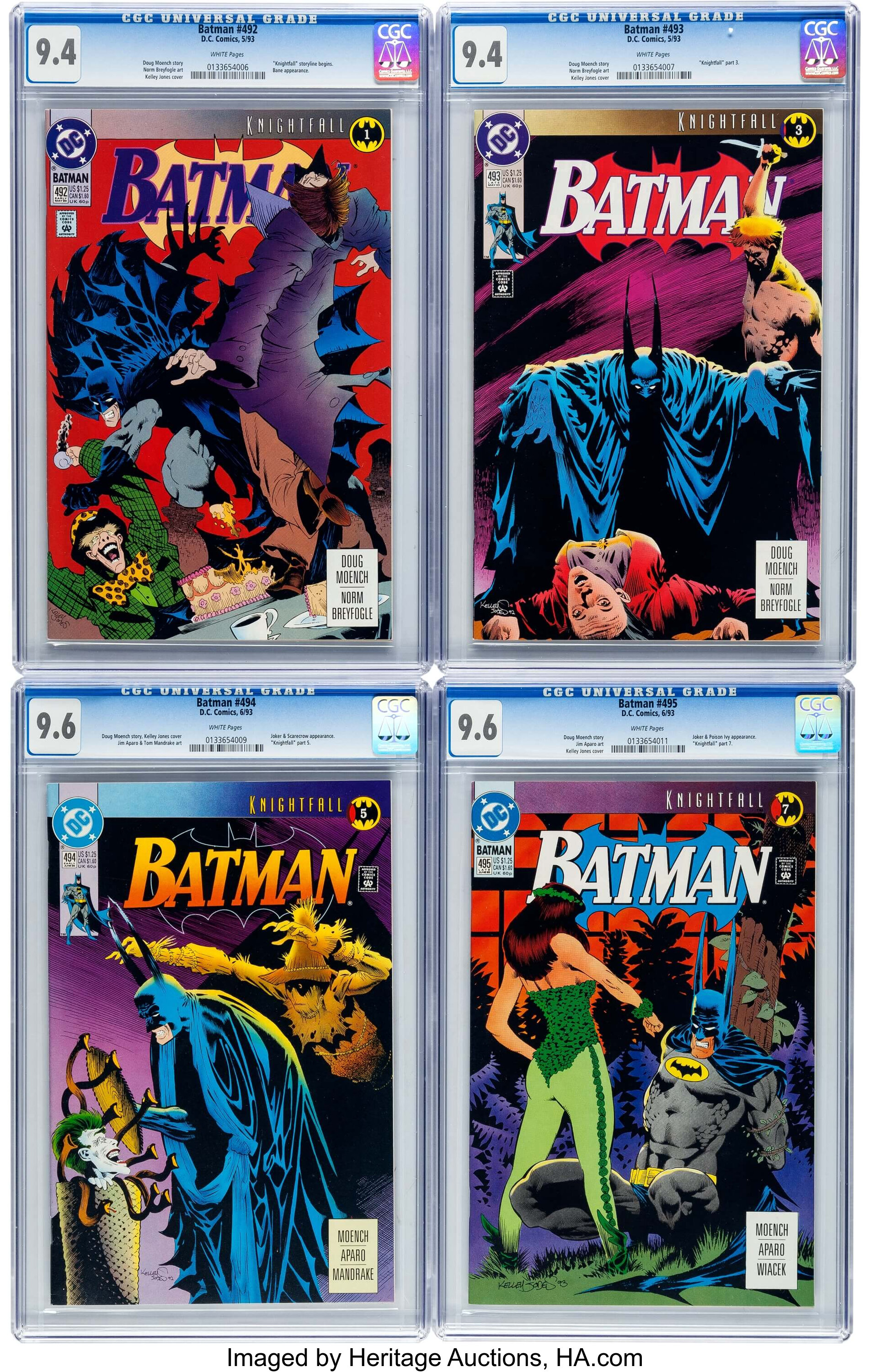 Batman #492-497 CGC-Graded 